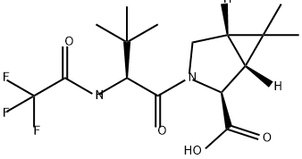 (1R,2S,5S)-3-((S)-3,3-二甲基-2-(2,2,2-三氟乙酰胺基)丁酰基)-6,6-二甲基-3-氮雜雙環[3.1.0]己烷 -2-羧酸